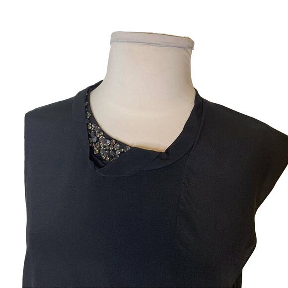 3.1 Phillip Lim rhinestone silk ruffle blouse - Picture 3 of 7